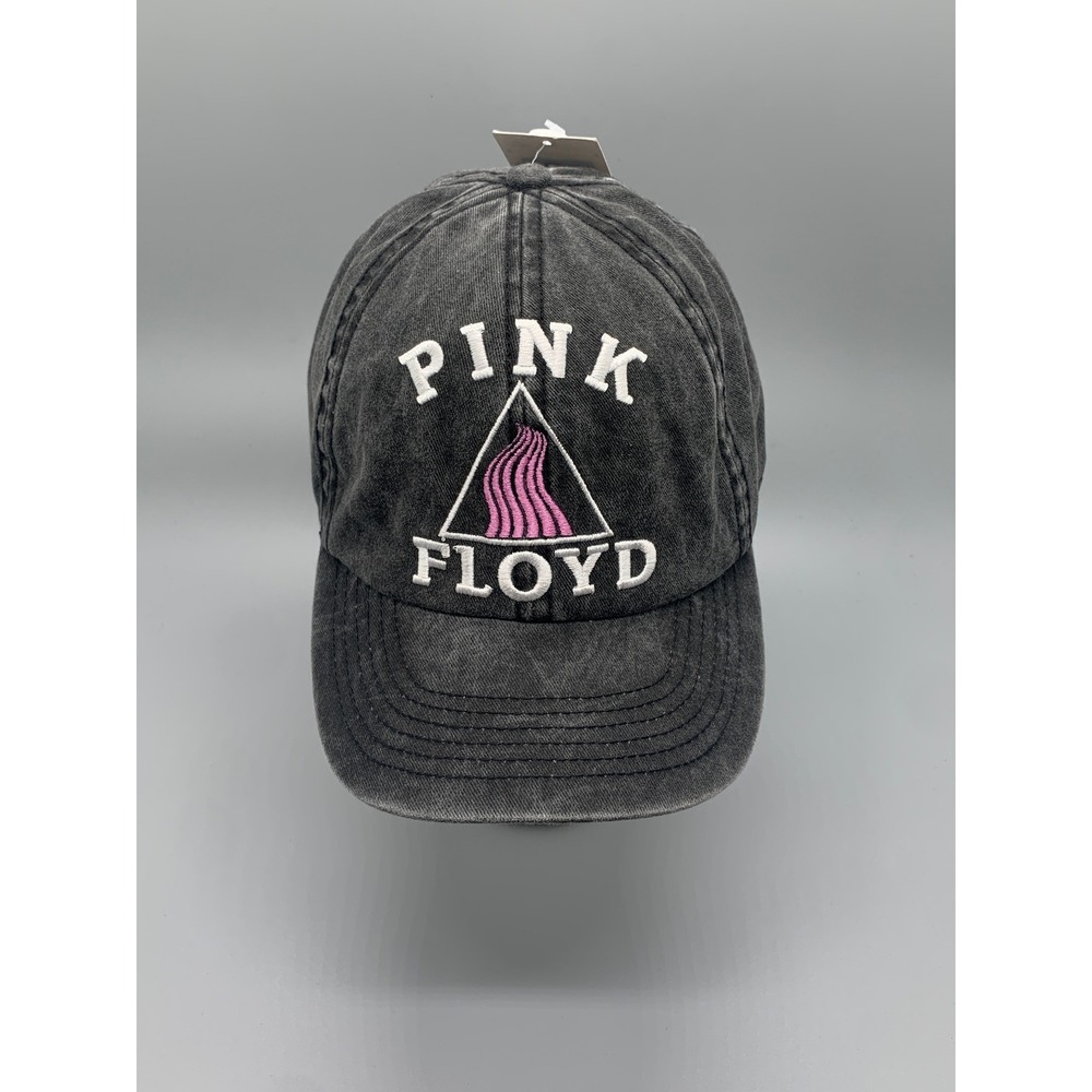 Pink Floyd Band Logo Graphic Baseball Cap Hat Washed Black Snapback OSFM NEW